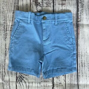 Janie And Jack The Twill Short In Sky Blue Adjustable Waist Boys Size 18-24m NWT
